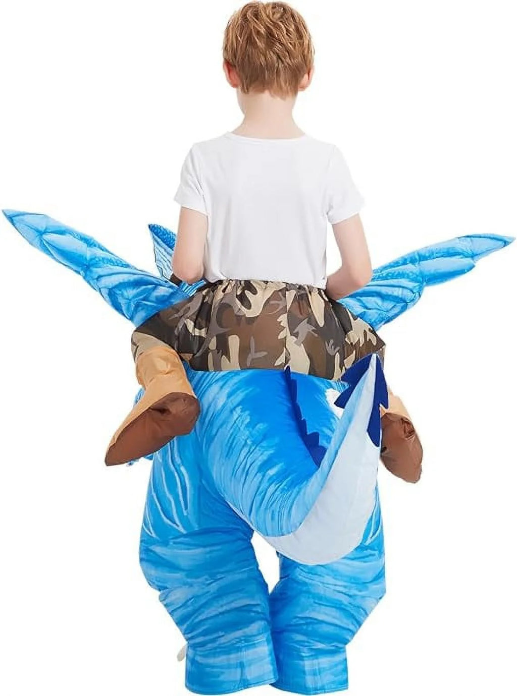 48 Inch Kids Inflatable Dinosaur Costume, Blow up Dinosaur Costume Inflatable Dino Costume, Funny Halloween Costumes for Boys Girls Unisex Blow up Costume for Halloween/Party/Cosplay